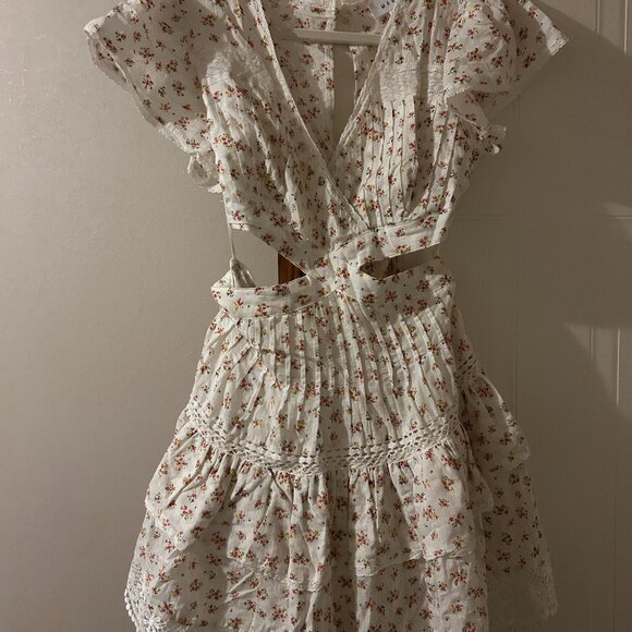 Floral Ruffle Mini Dress - Picture 1 of 3